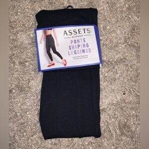 Assets By Spanx Black Ponte Shaping Leggings